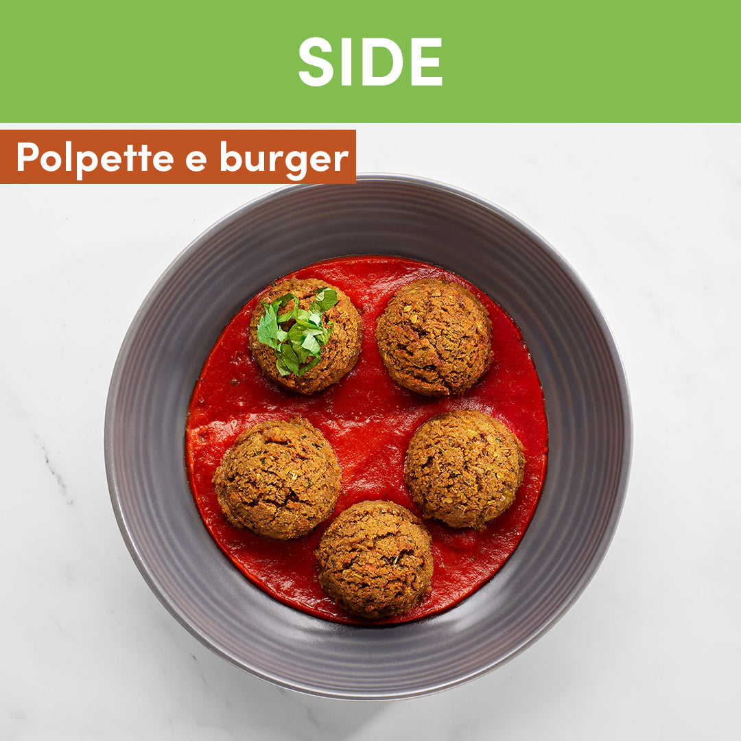 Polpette di lenticchie al sugo